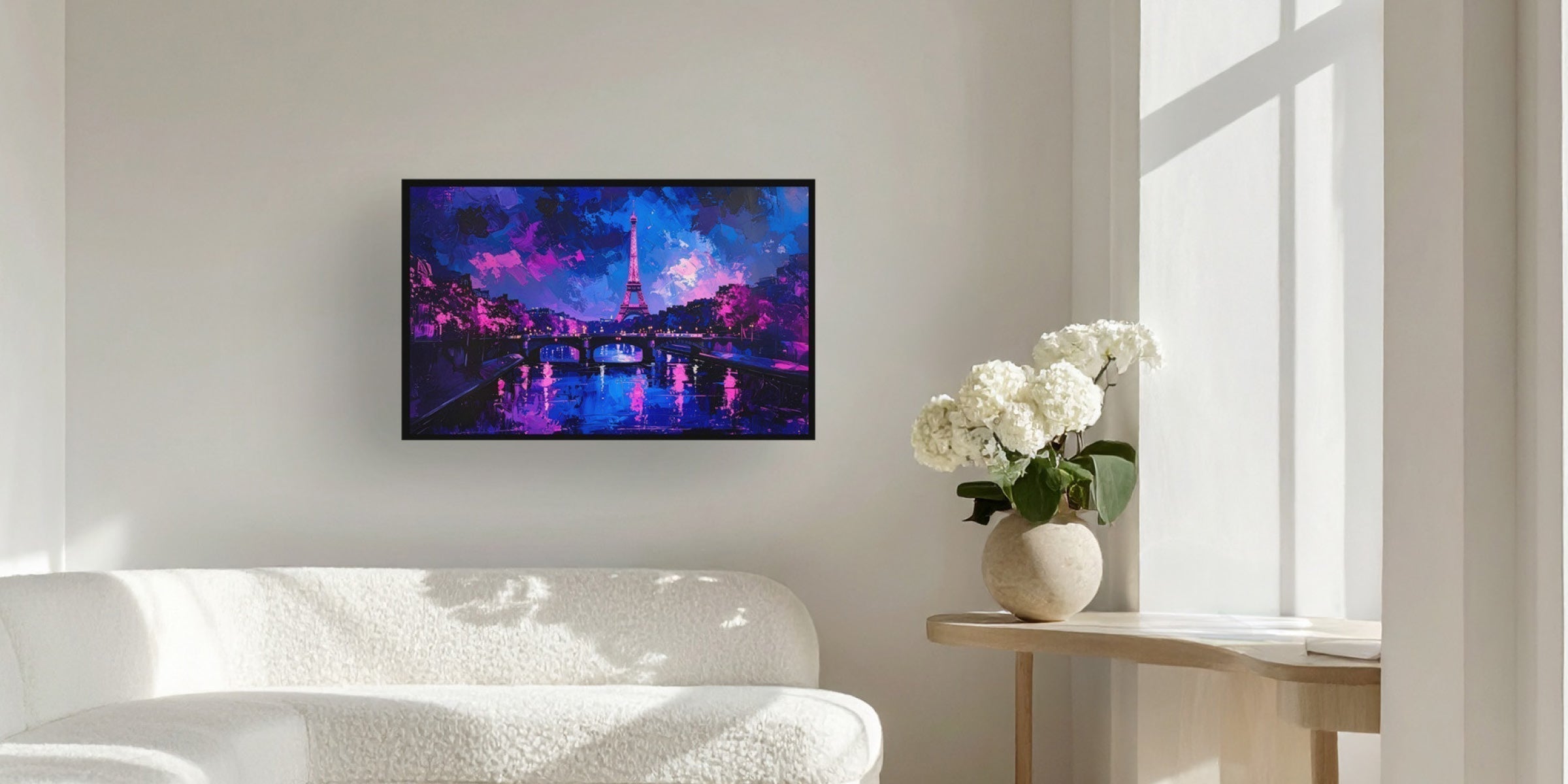 Bold Art in Neutral Spaces