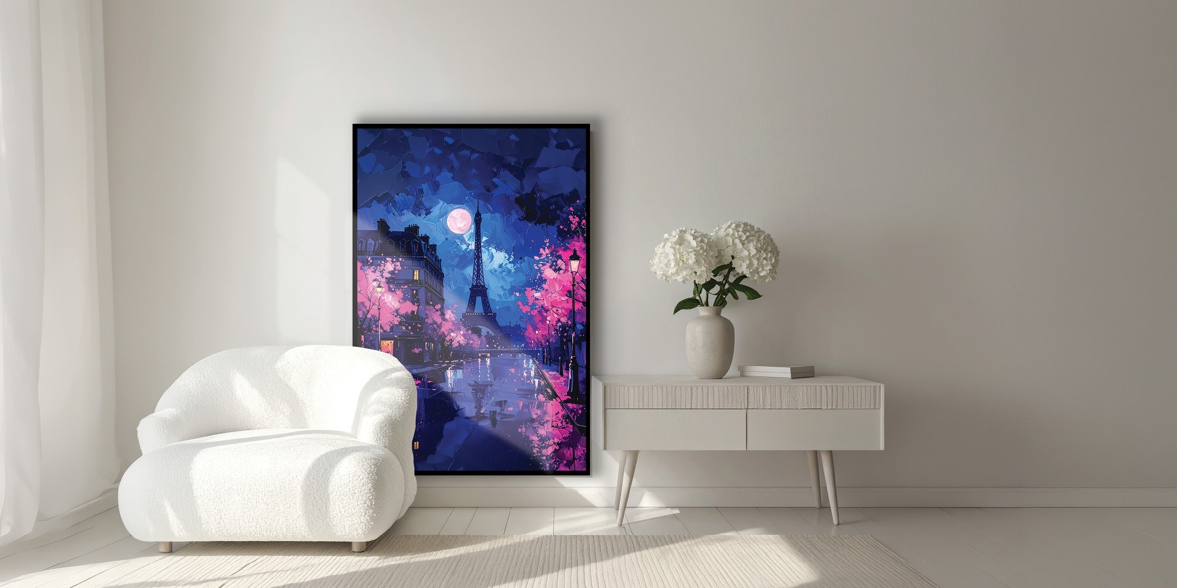 What Sort of Wall Art Works Best in a White Room?