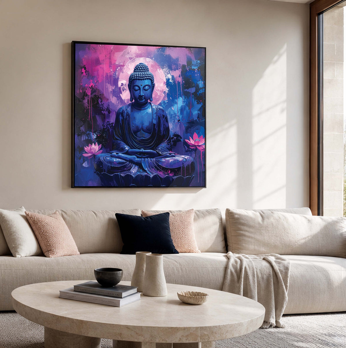 Framed Buddha Canvas Print