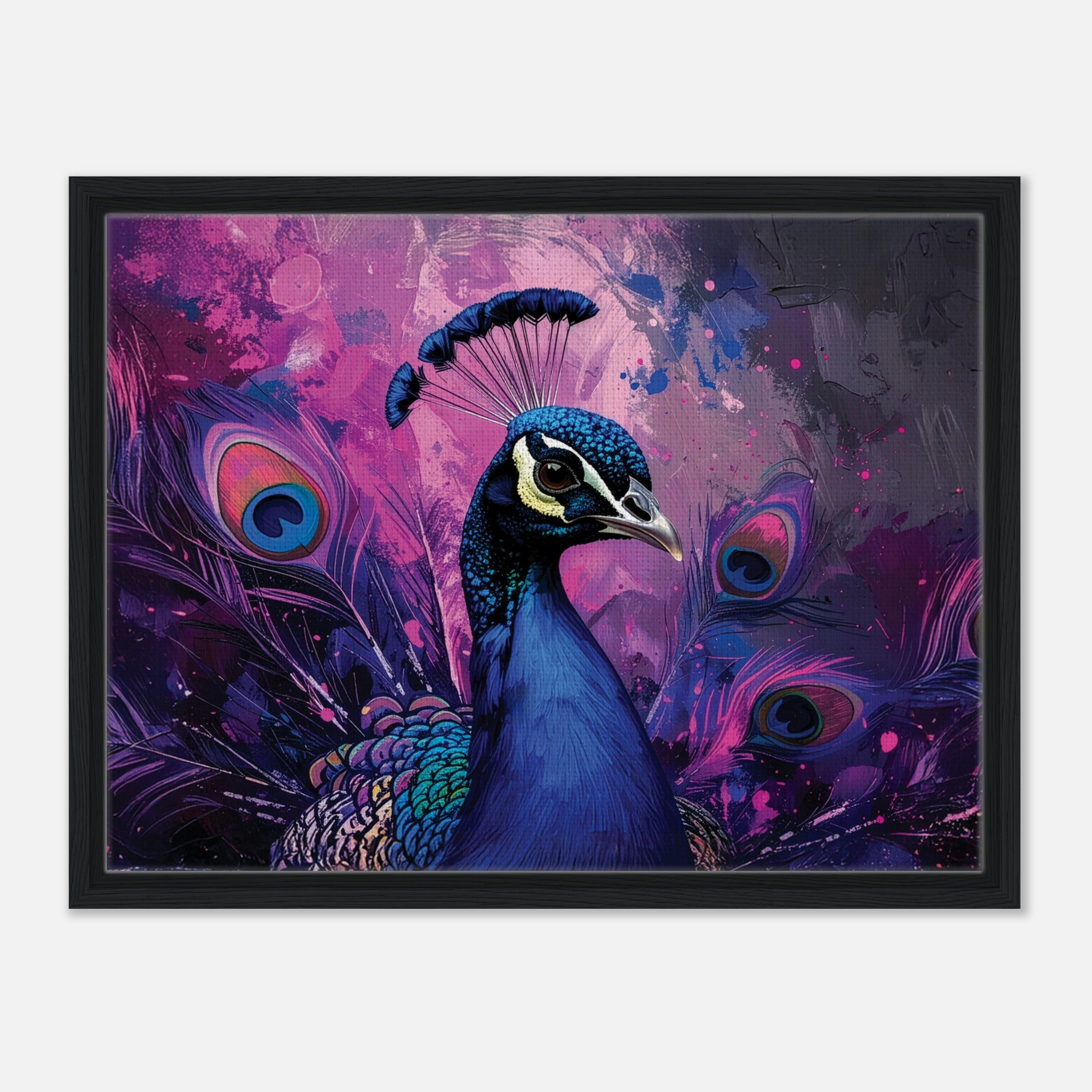 Framed Pierre Peacock Canvas Print