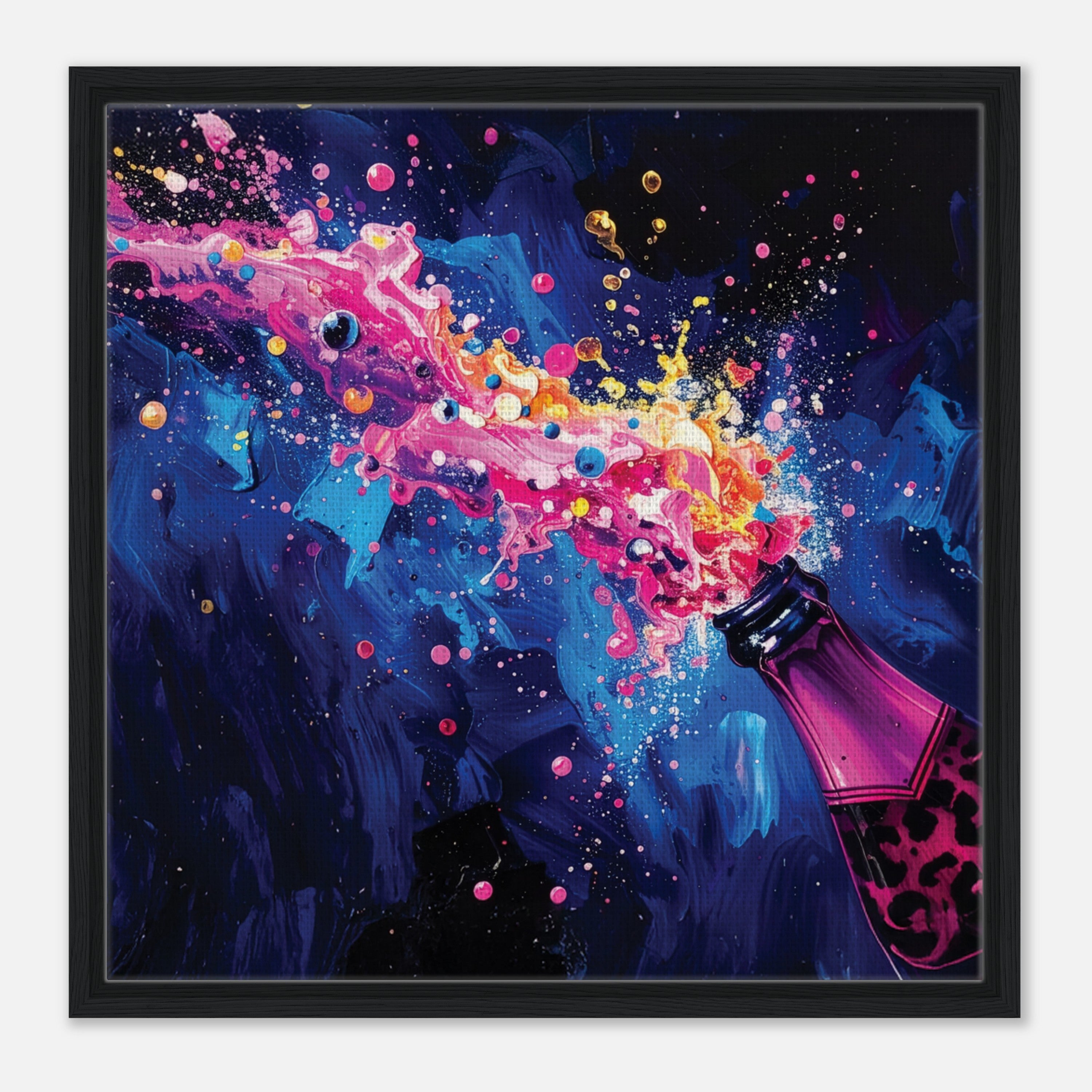 Framed Champagne Canvas Print