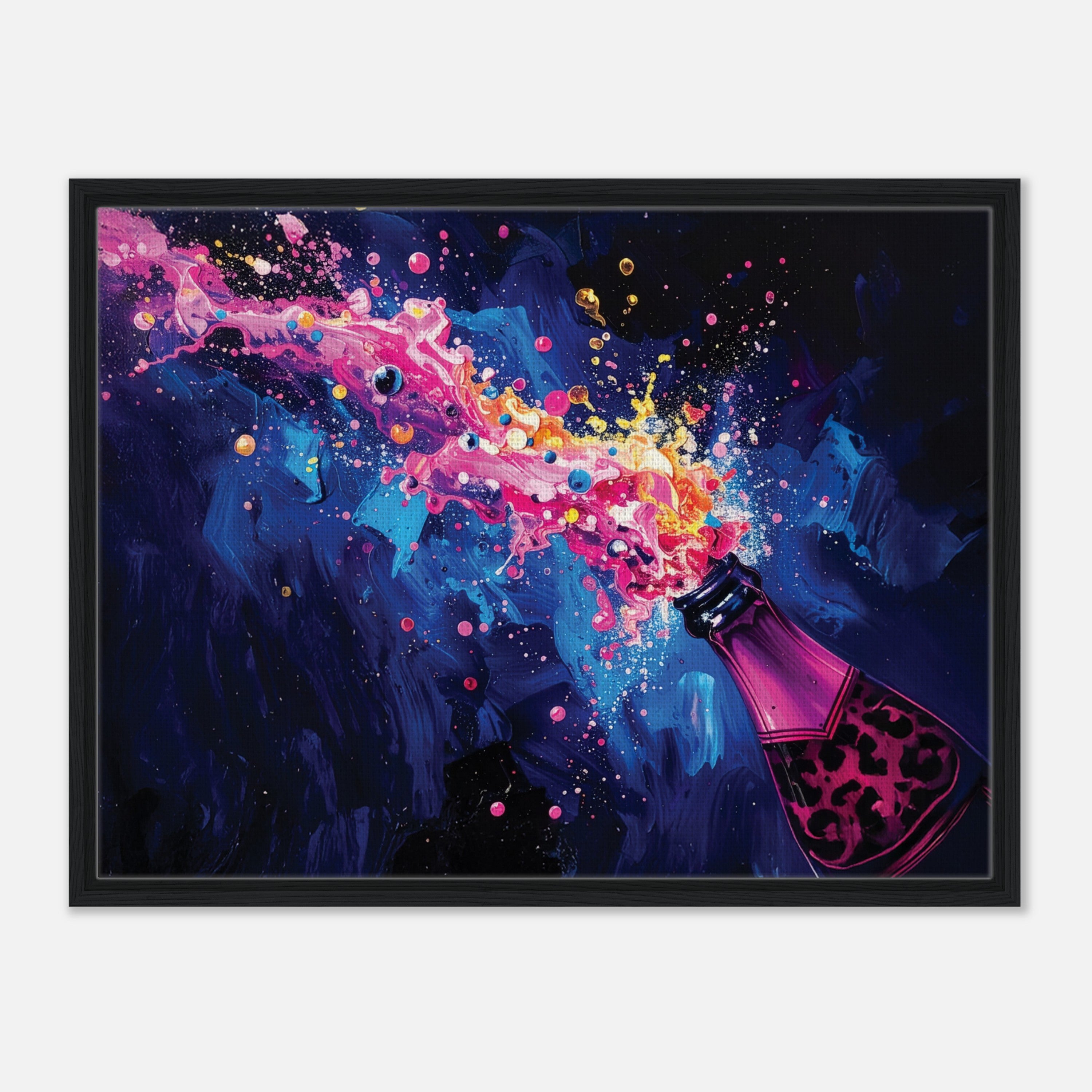 Framed Champagne Canvas Print