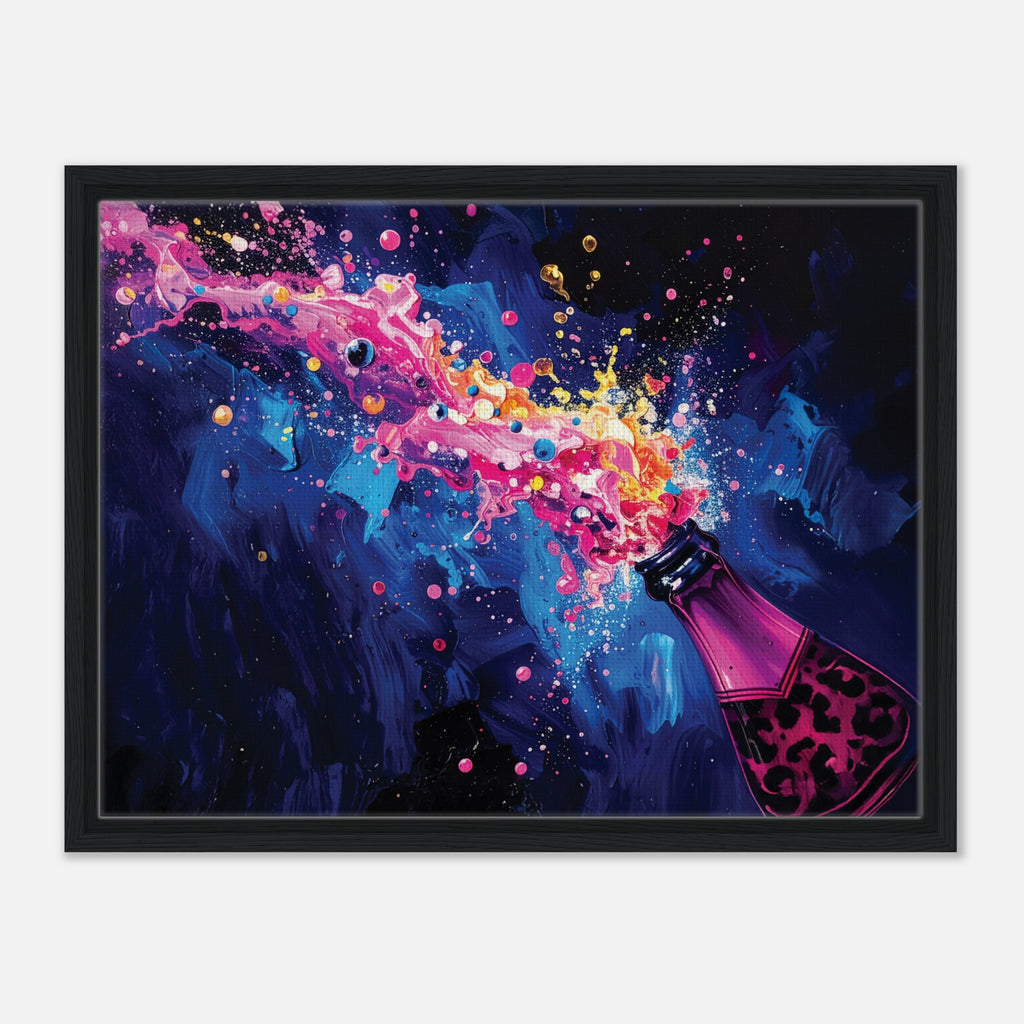Framed Champagne Canvas Print