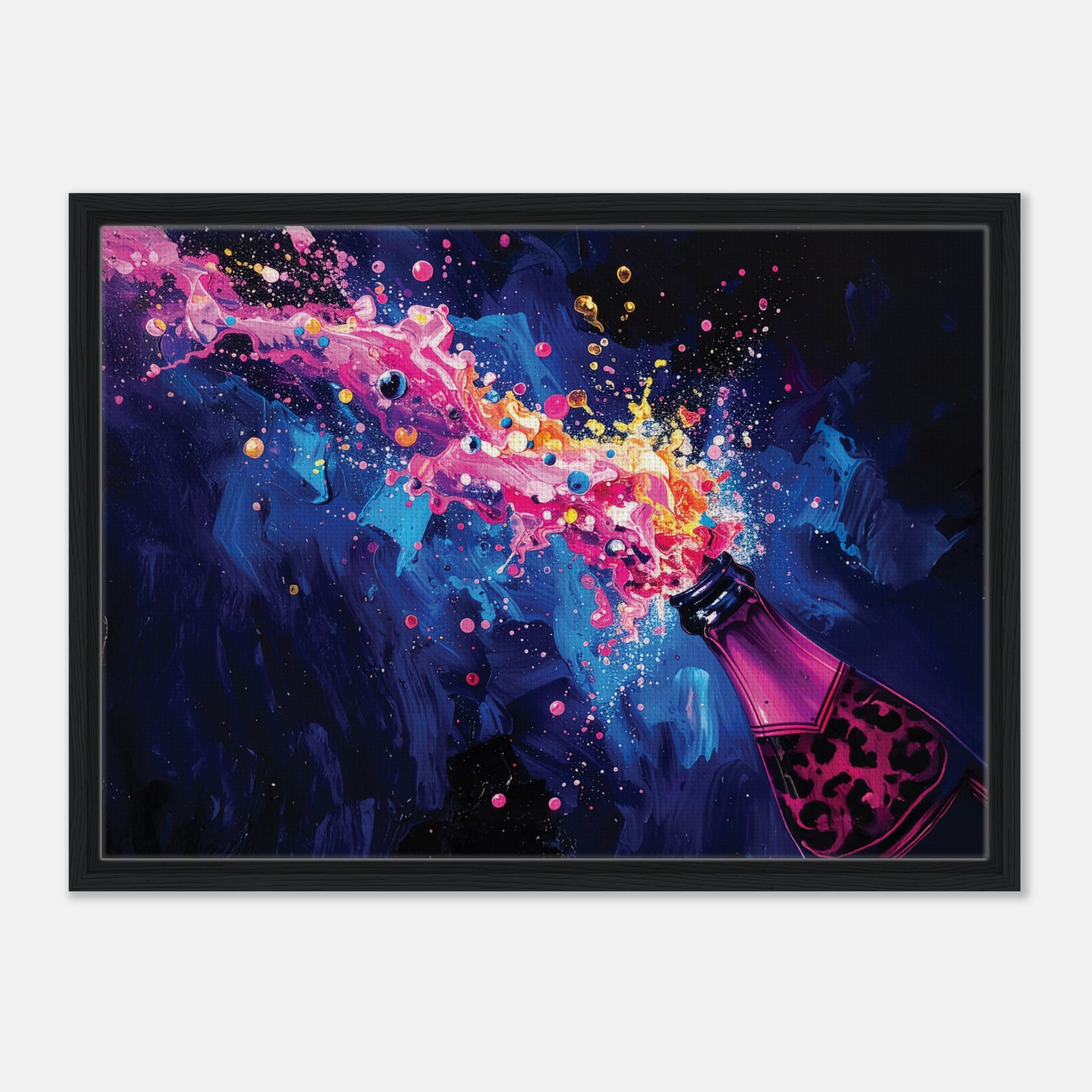 Framed Champagne Canvas Print