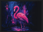 Framed Flamingo Canvas Print
