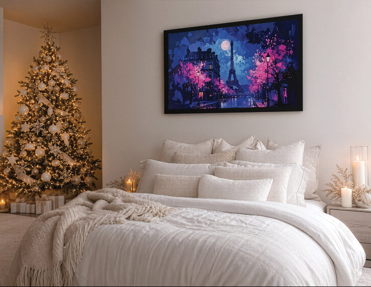 Paris Art for the Bedroom Framed Canvas Print Christmas Gift