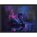 Framed Swan Canvas Print 'Anastasia'