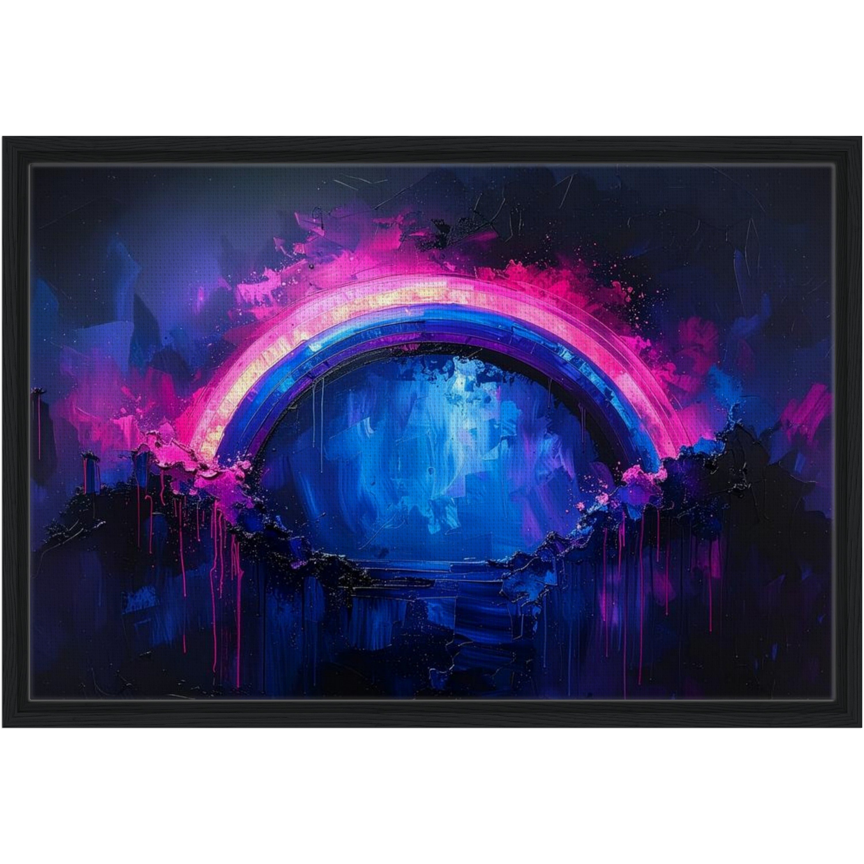 Framed Rainbow Canvas Print - 'Still with you'