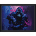 Framed Gorilla Canvas Print - Dante