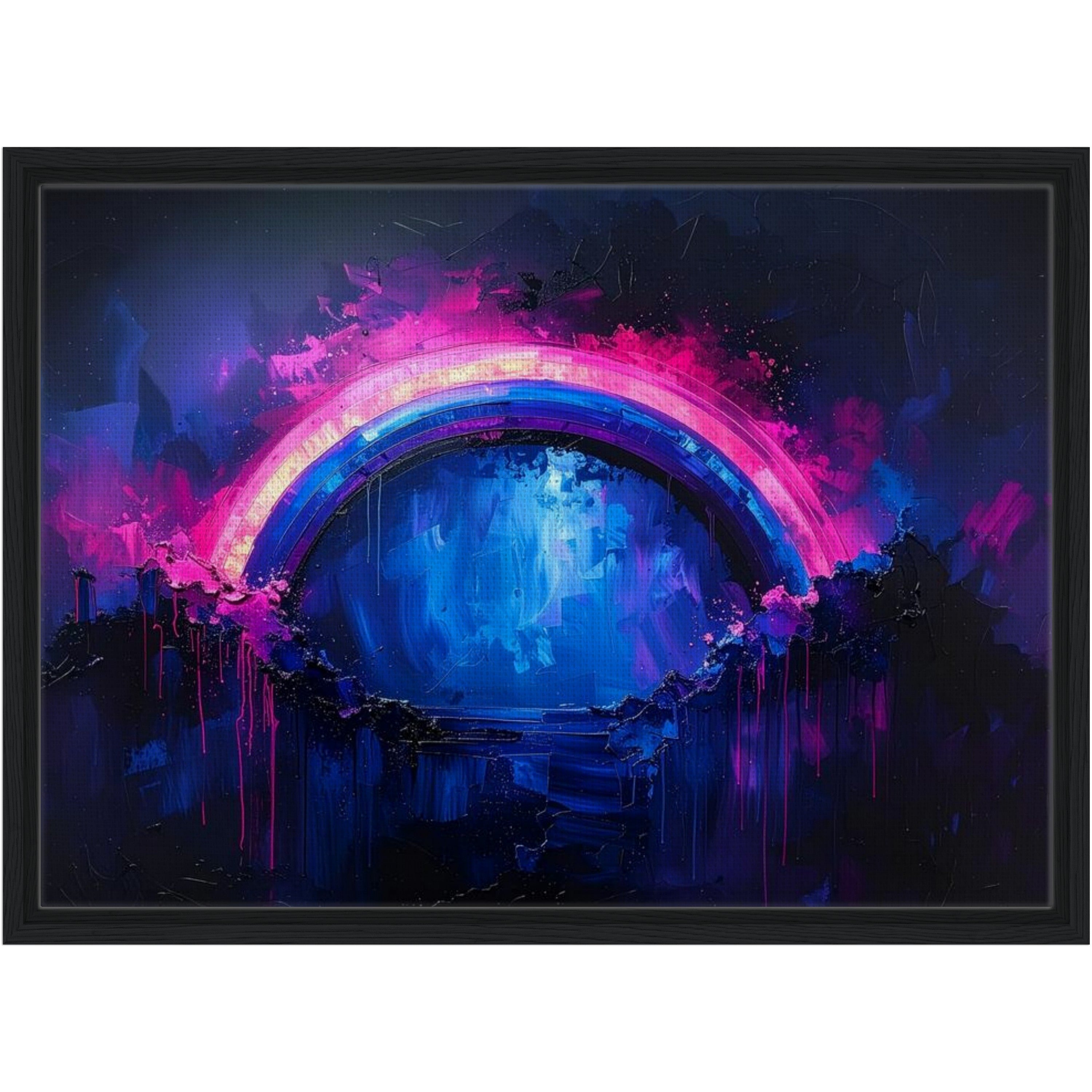 Framed Rainbow Canvas Print - 'Still with you'