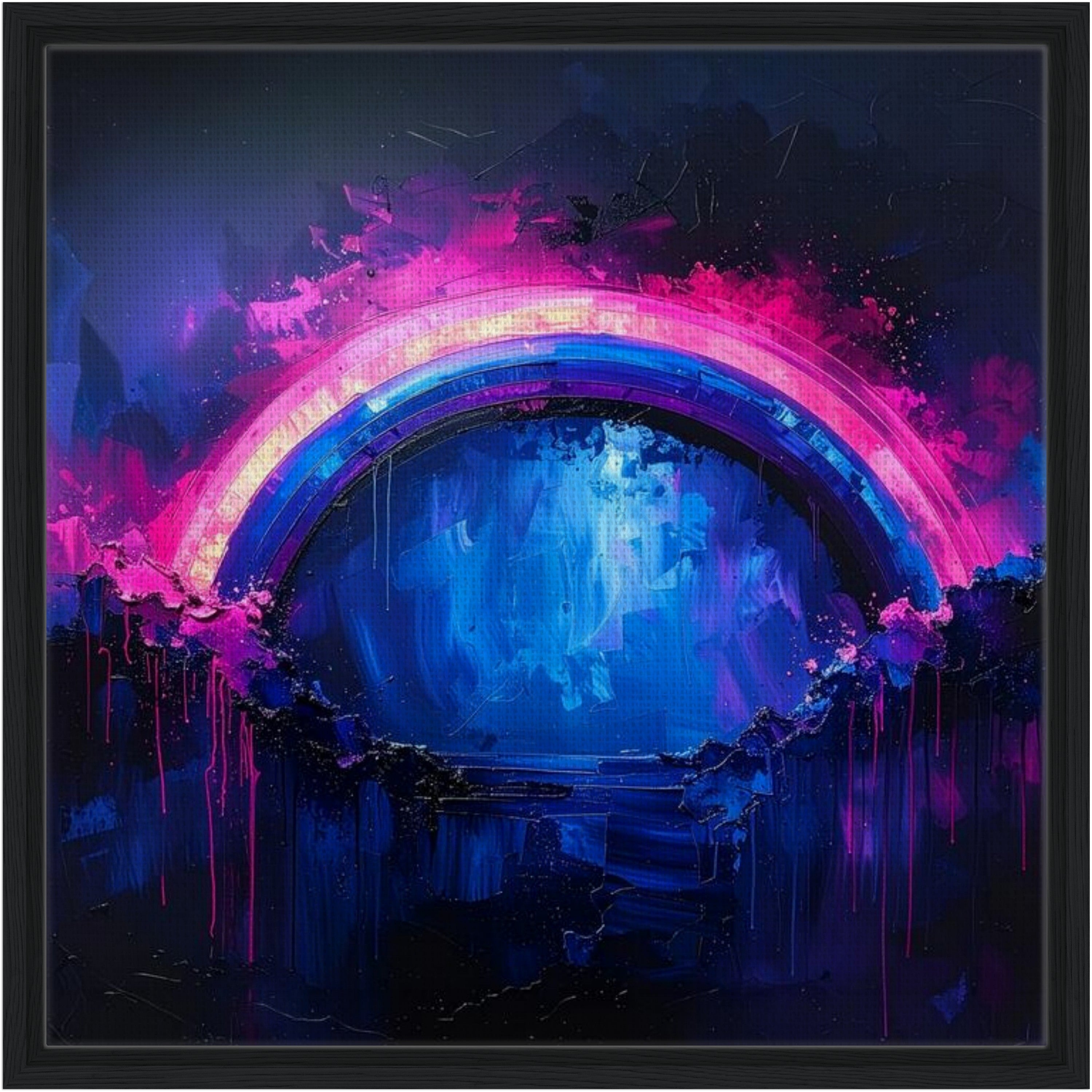 Framed Rainbow Canvas Print - 'Still with you'