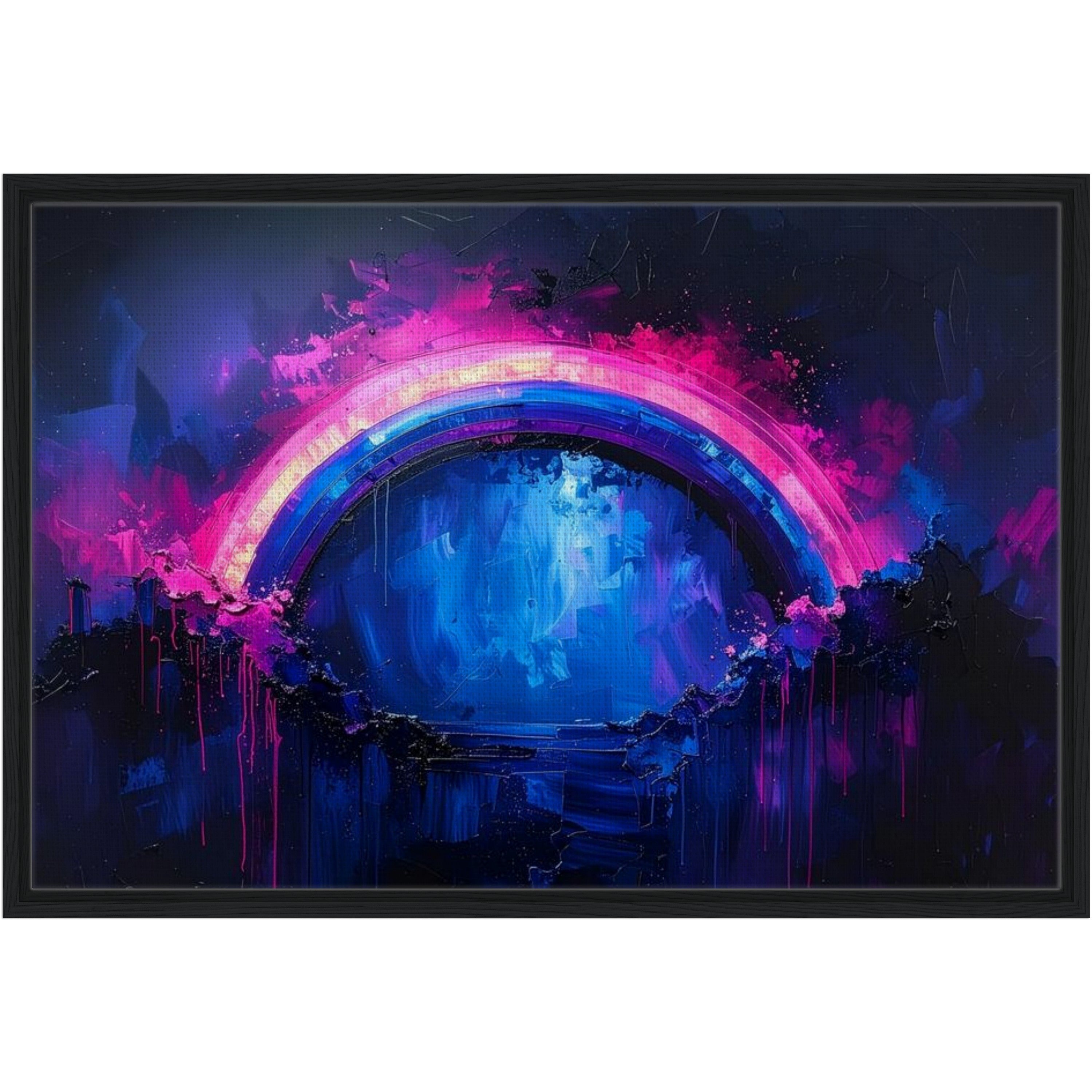 Framed Rainbow Canvas Print - 'Still with you'