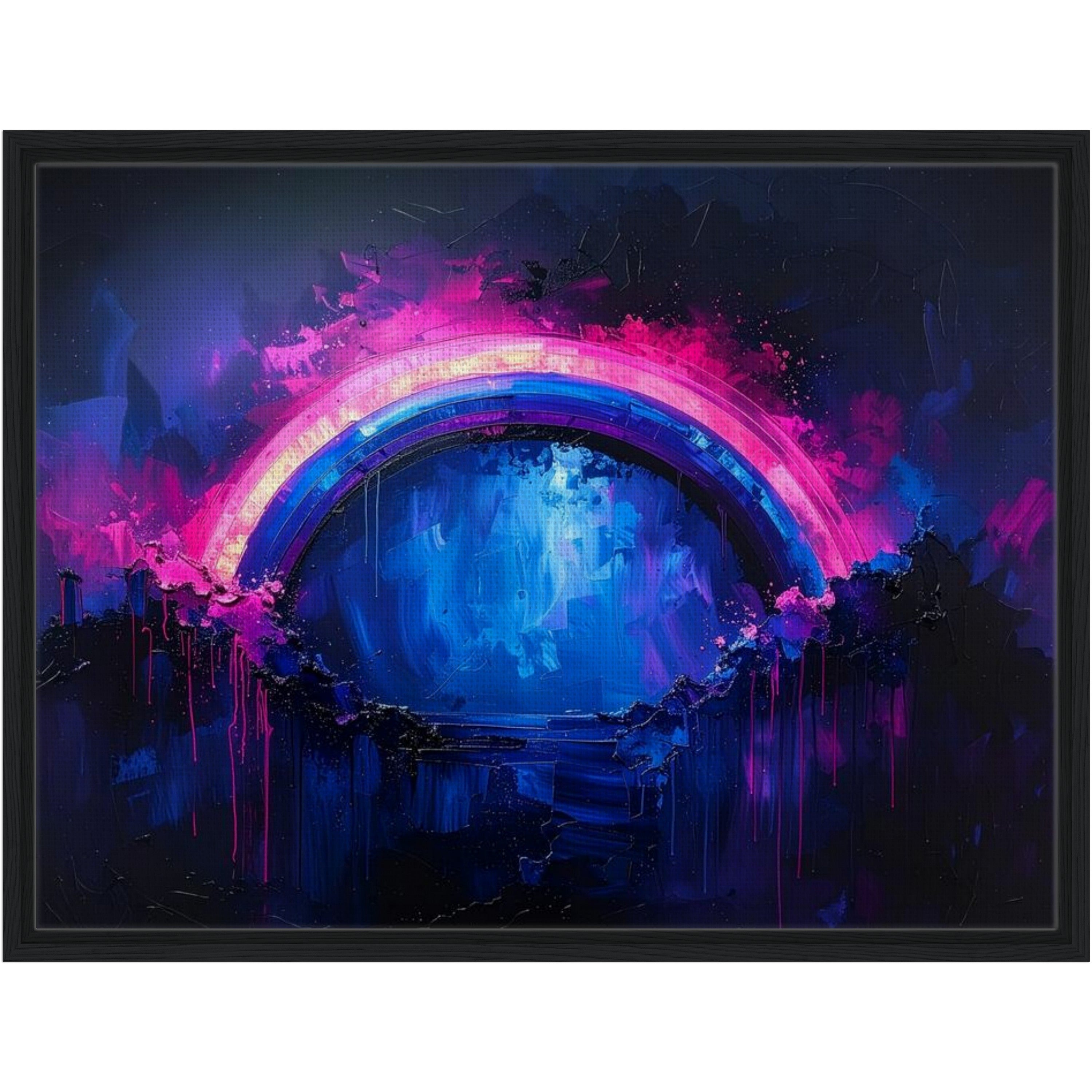 Framed Rainbow Canvas Print - 'Still with you'