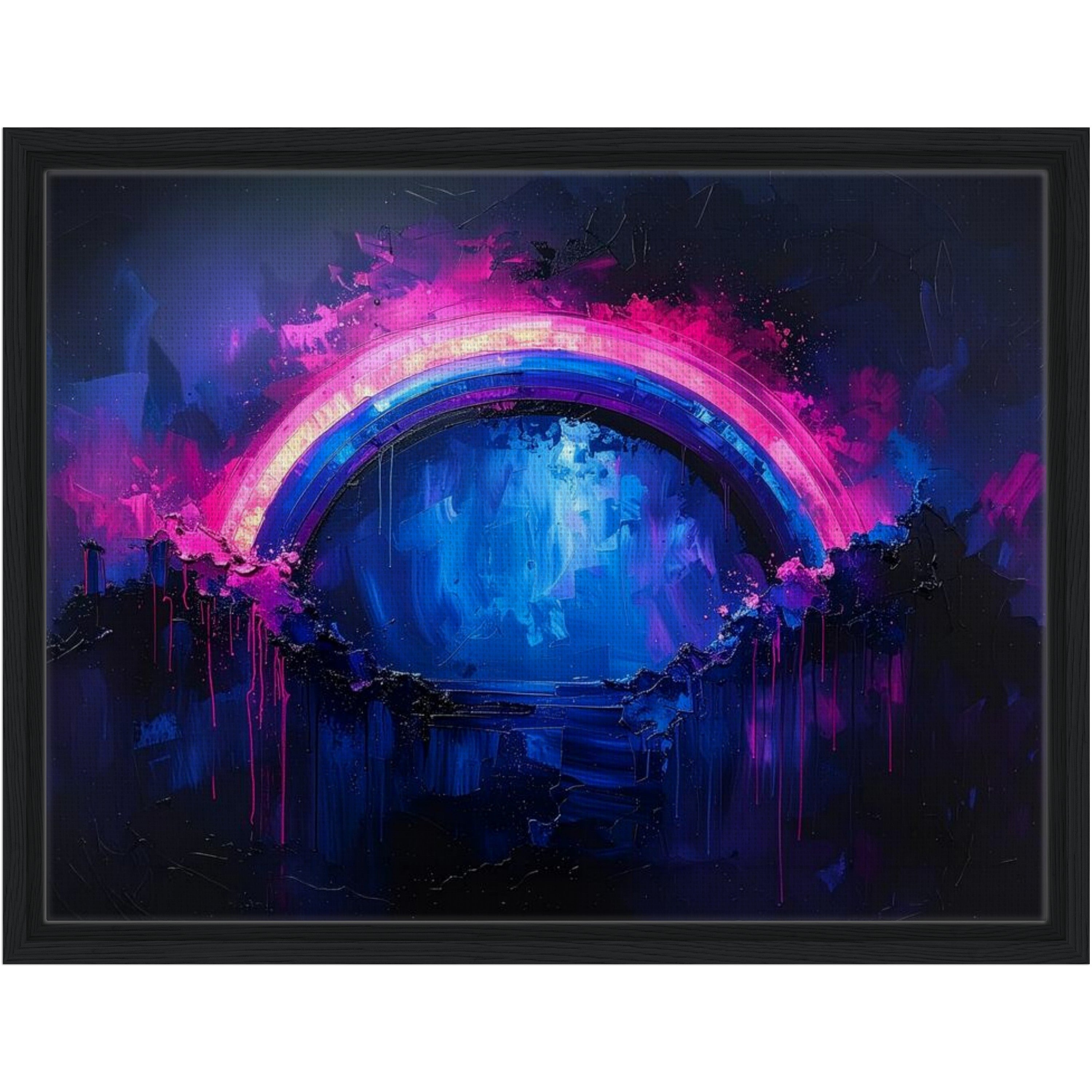 Framed Rainbow Canvas Print - 'Still with you'