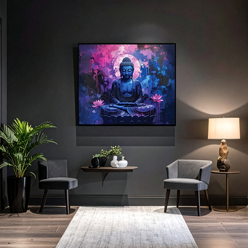 Framed Buddha Canvas Print